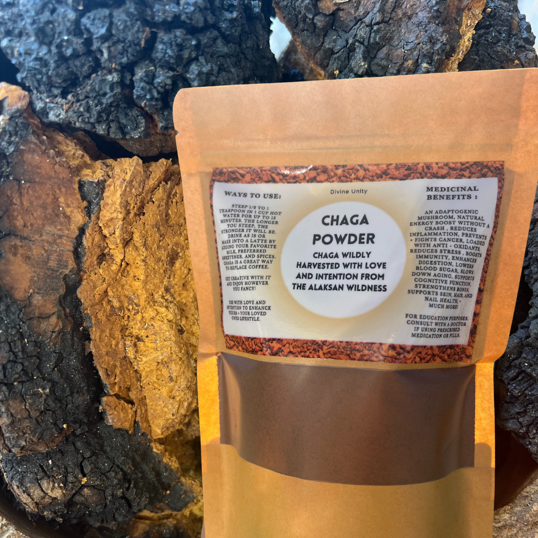 Wildly harvested Alaska Chaga powder